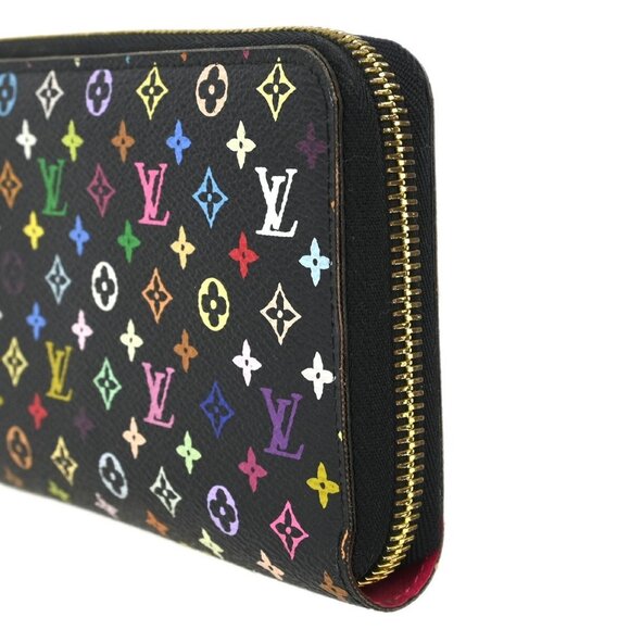 Louis Vuitton Black Multicolor Zippy Wallet M60243 CA1140 XX31636 - Picture 4 of 8